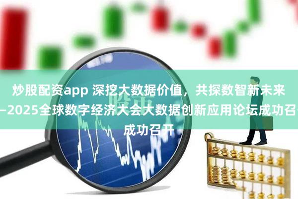 炒股配资app 深挖大数据价值，共探数智新未来——2025全球数字经济大会大数据创新应用论坛成功召开