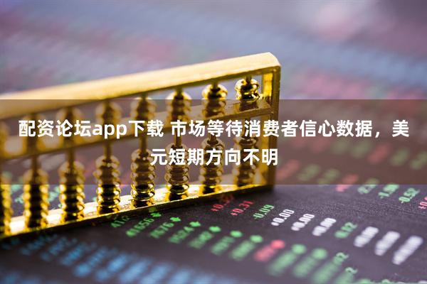 配资论坛app下载 市场等待消费者信心数据，美元短期方向不明